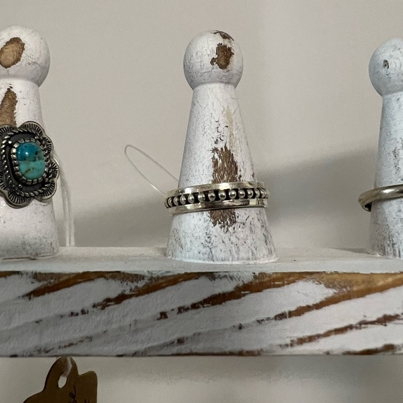 🔥Beautiful Classy Genuine Sterling 925 Silver Beaded Corona Band Ring 8 9 Gift - Picture 4 of 4